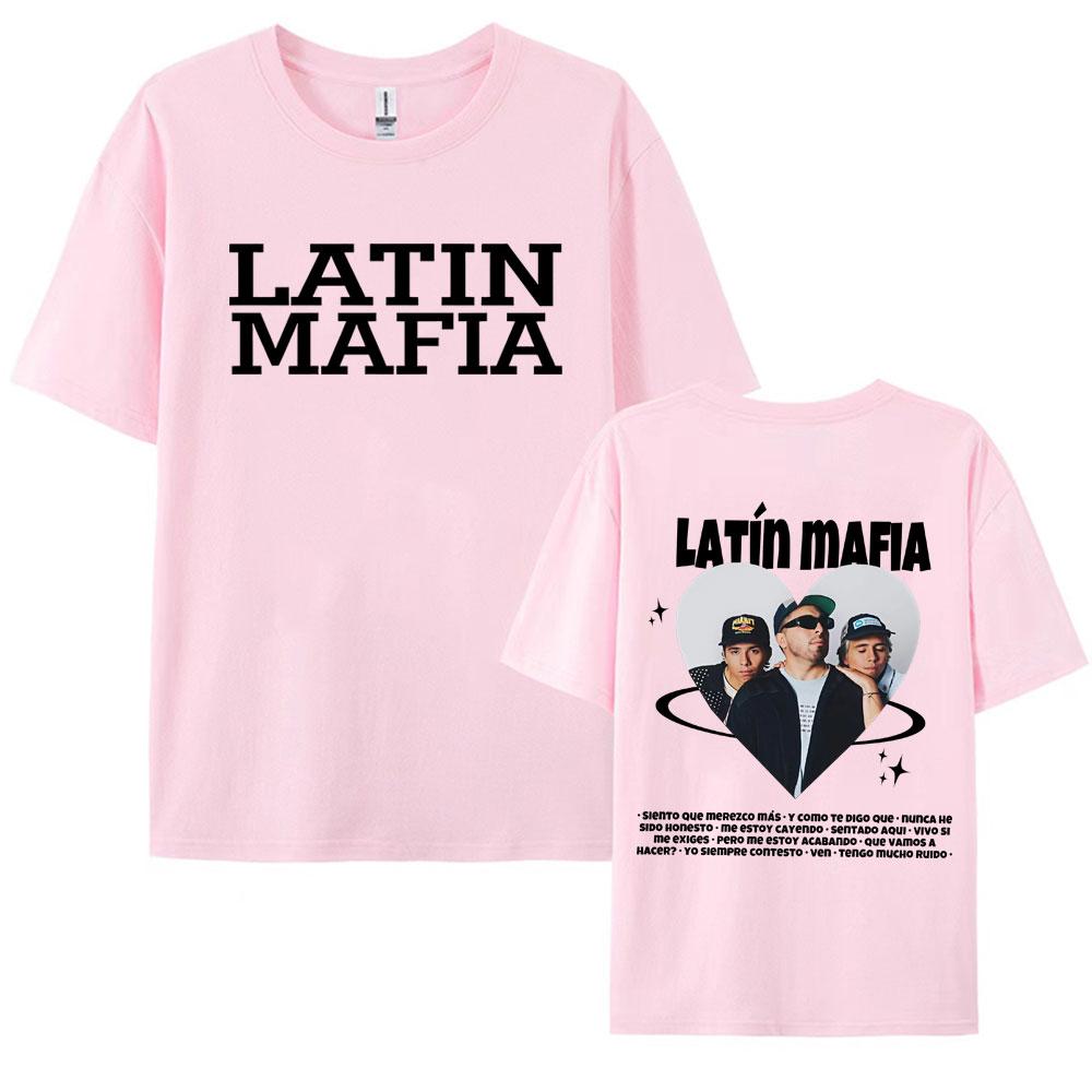 Rock Band Latin Mafia Mexico Tour 2025 Merch Tee Shirt for Men Women Fashion Gothic Pop Music Tshirt Casual 100 Cotton T Shirt