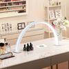 Nail Table Lamp Shadowless Fill Light Nail Lighting Lamp Desktop Beauty Table Lamp Half Moon Shaped Beauty Lamp