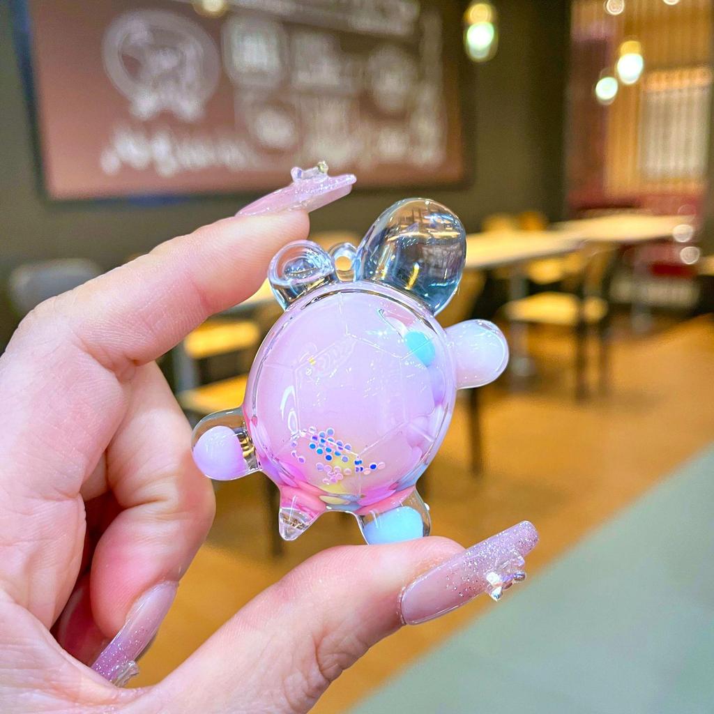 Svietiaca pohyblivá piesková blikajúca korytnačka ozdoba slepá škatuľa stojan na vystavenie šperkov