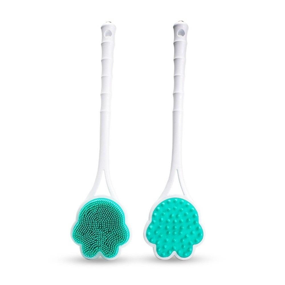 Long Handle Shower Massage Brushes Silicone Bathroom Back Scrubber  Remove Exfoliating