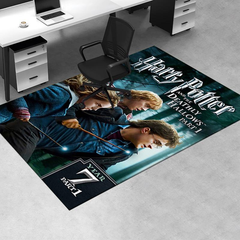 

Harry Potter and the Deathly Hallows Part 1 Poster Print Office Mat Home Decor Office Desk Chair Rugs Chair Carpet for office Chair Mat Gift 60cm by 90cm