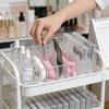 Eyelash Storage Box Adjustable Dividers Desktop Cosmetics Organization Tool Acrylic Transparent Case Holder For Makeup Supplies