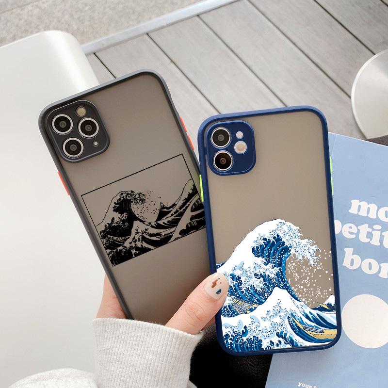 Magic surfing for iphone X XS MAX XR Big Wave of kanagawa Cover Anti-fall case For iPhone 15 13 12 11 14 pro MAX 7 8 Plus SE2
