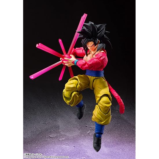 TAMASHII NATIONS S.H.Figuarts Dragon Ball Z Super Saiyan 4 Son Goku, Environ. 150mm, PVC & ABS, Pré-p
