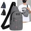 Men's Trendy Nylon Crossbody Chest Bag - Casual Single Shoulder Messenger Bag
