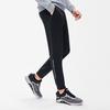 FILA Athletics Solid Logo Slim Fit Knitted Fitness Sports Long Pants Men bottoms Deep-Black A11M231606FBK