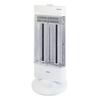 Yamazen Quick Warm Carbon Heater & Far Infrared Sealed Heater Twin Heat Plus 3 Level Output Max 1200W Automatic Oscillation White DBC-W121(MW)