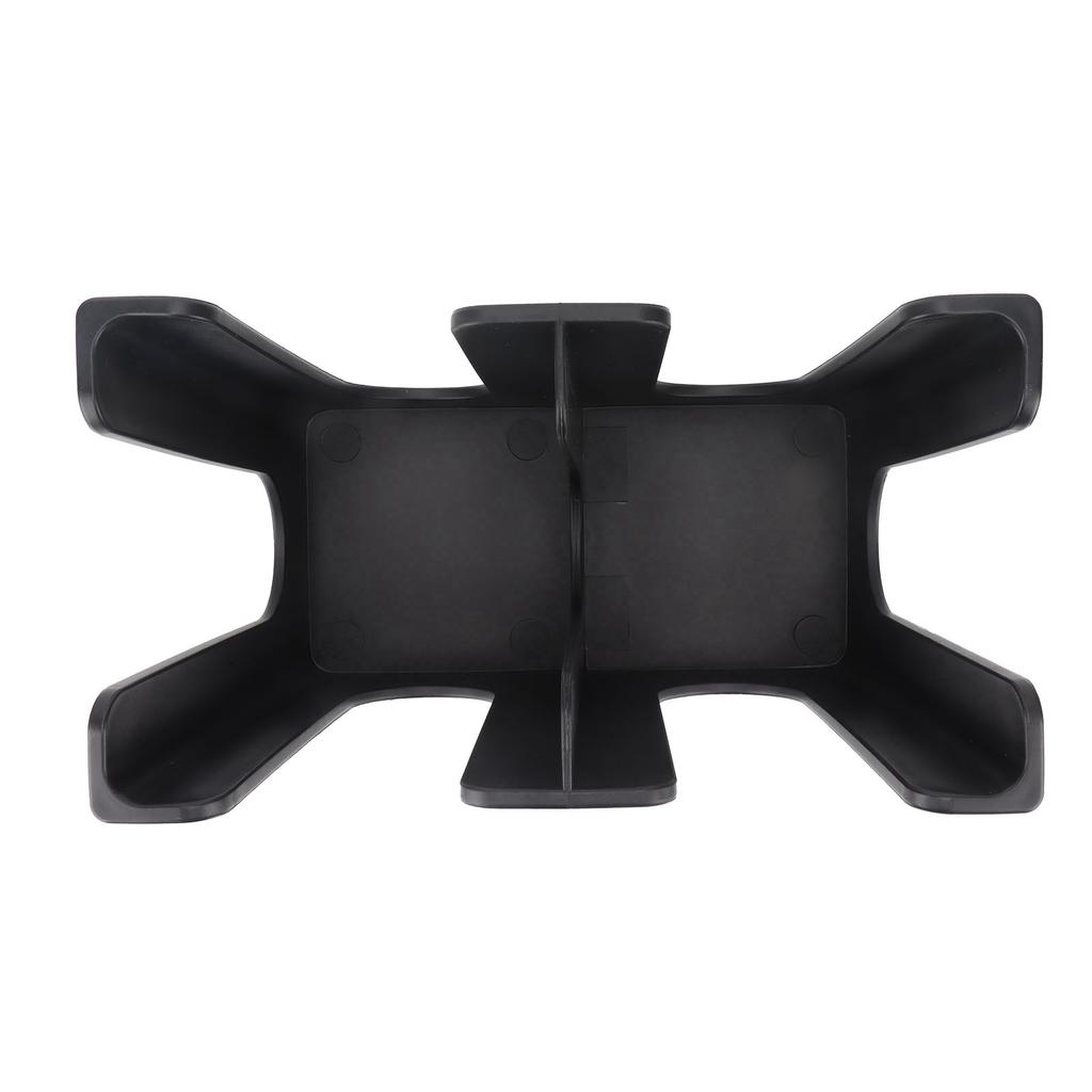 Cup and Lid Holder Plastic Straight 2 Compartments Black Paper Cup Holder Organizer for Disposable Cup Tea Shop