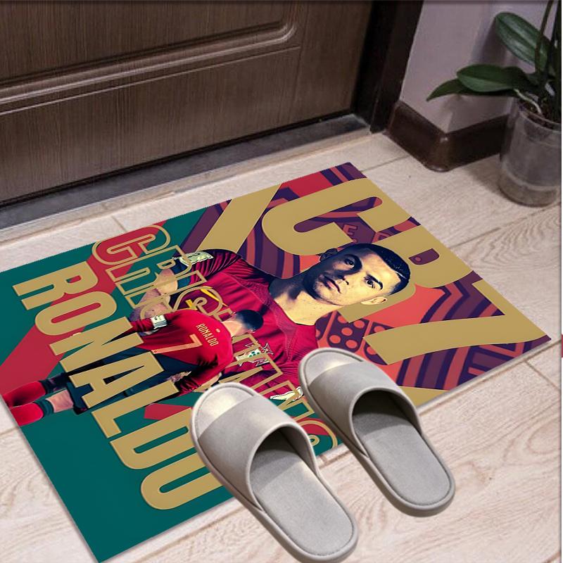 Cristiano Ronaldo Pattern Rug, Indoor/Outdoor Mat, for Picnic, Gameroom, Bedroom, Office, Living Room, Home Decor Carpet, Birthday Gift