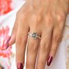 Moss Agate Dainty Ring , Nature Inspired Leafy Ring , Healing Gemstone Ring , Sterling Silver Handmade Ring , Bridesmaid Gift , Gift for Her