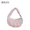 IELGY Cloud Bag Pleated Soft Down Bag Nylon Handbag