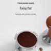 Solid Wood Coffee Tamper Set (51/53/58mm) for Italian Coffee Machines - Includes Tamper and Distribution Hammer.