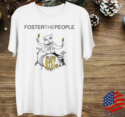 Foster The People band Helena beat T-shirt Vit Kortärmad JJ4394
