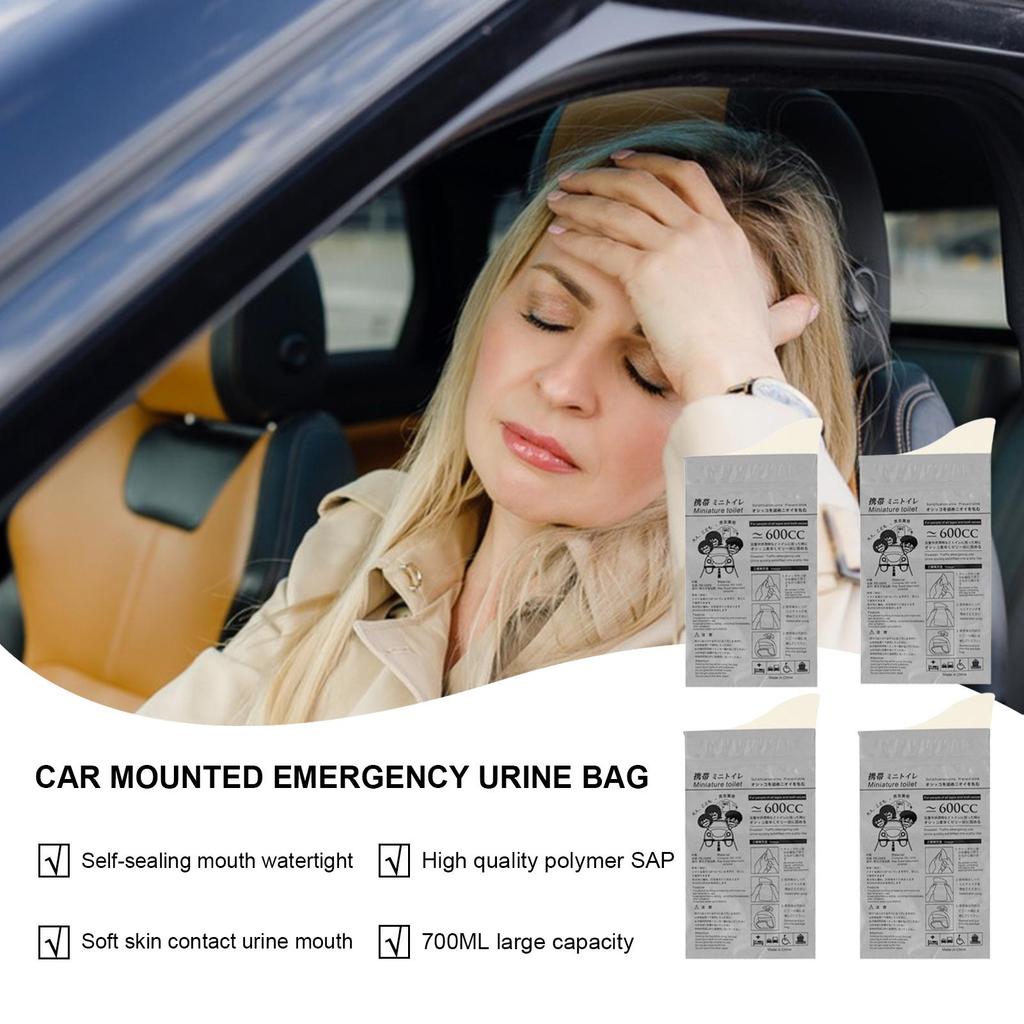 Urine Bags For Men Leak-Proof Urinal Camping Tool Potty Pee Urine Bottle For Travel Camping Car Queuing Traffic Jam Kids Patient