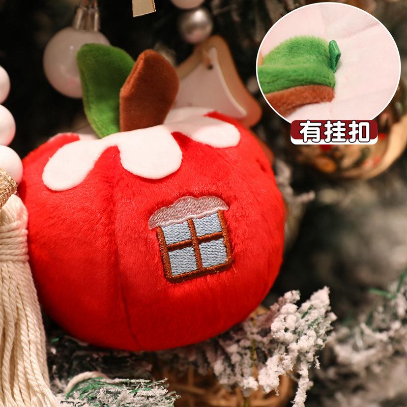 

Non-Toxic Christmas Gift Box Series Plush Snowman Tree Toy Fruit Doll Stocking Soft Gift