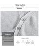 Unisex College Style V-Neck Long Sleeve Knit Sweater Vest for Spring and Autumn