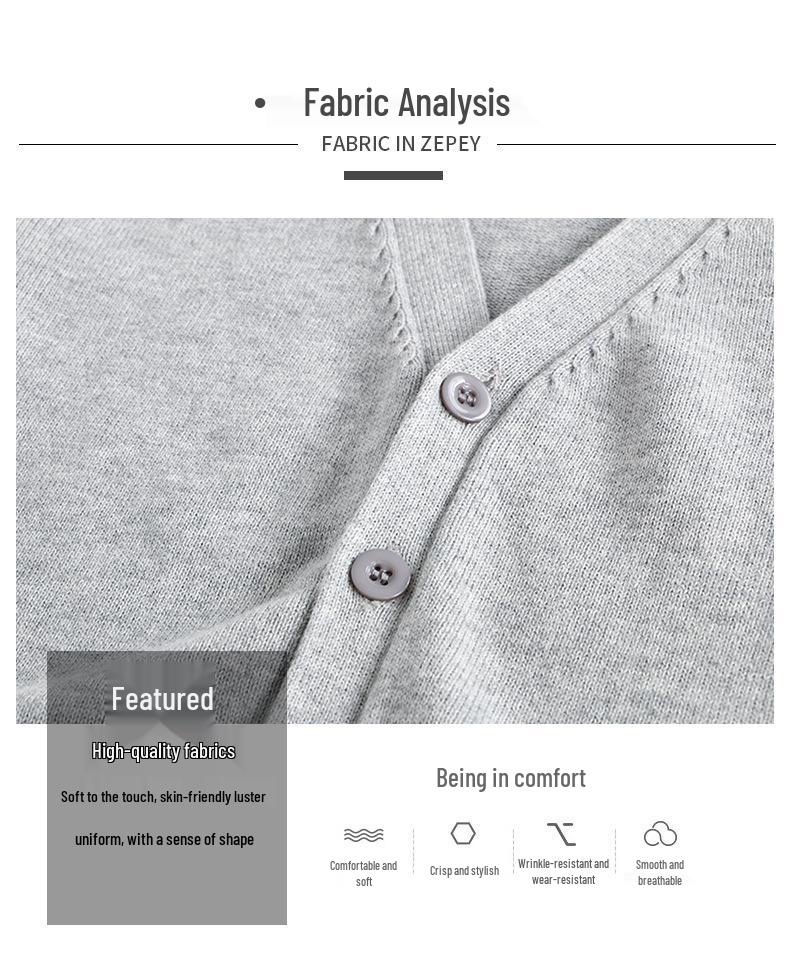 Unisex College Style V-Neck Long Sleeve Knit Sweater Vest for Spring and Autumn