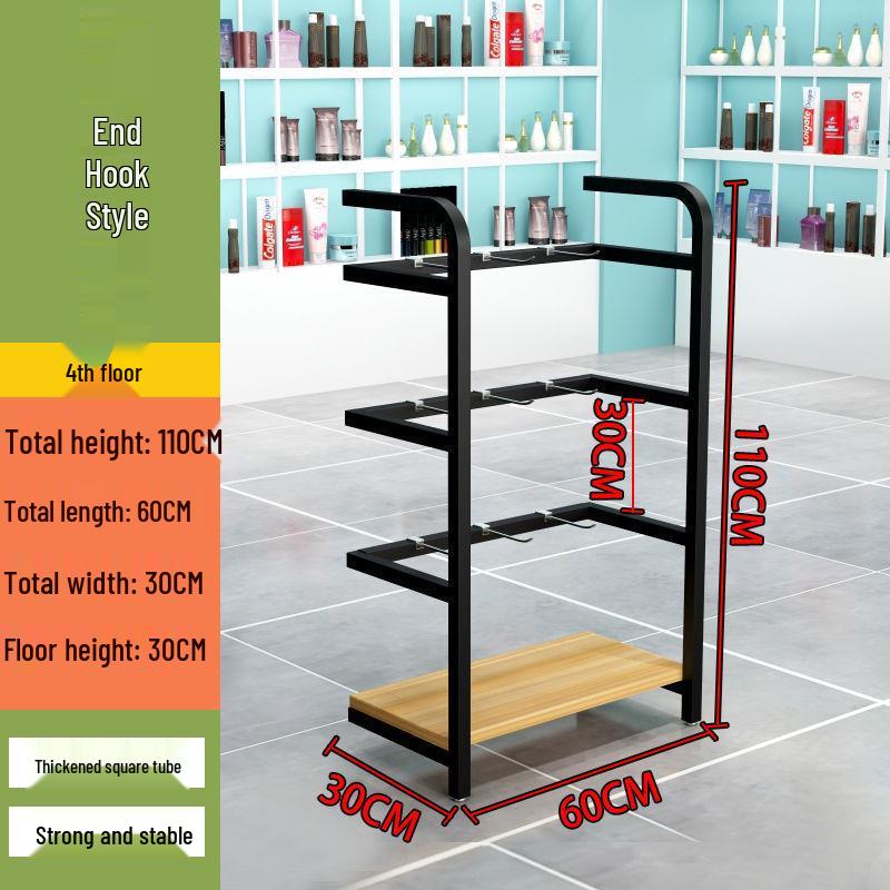 Versatile Multi-Layer Snack Display Rack for Supermarkets and Convenience Stores