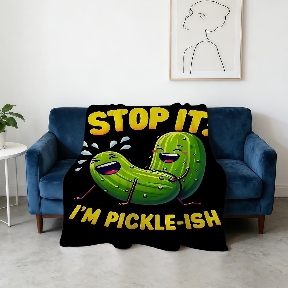 Lustige P-Gurken Decke Super Warm Bequem Plüsch Überwurfdecke Kind Zuhause Sofa Schlafzimmer Geschenk