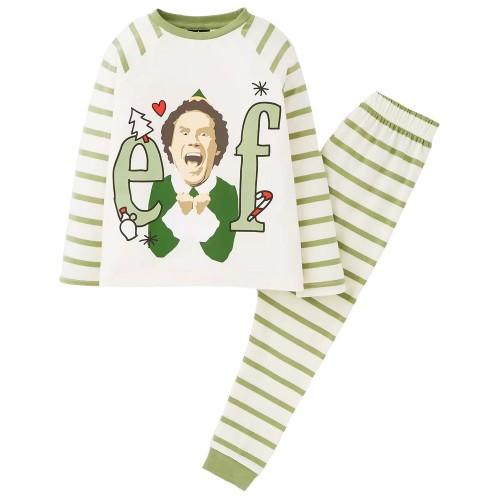 Elf Womens/Ladies Striped Long Pajama Set