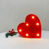 1PC creative LED heart-shaped night light, powered by batteries(excl),suitable for holiday and party atmosphere decoration