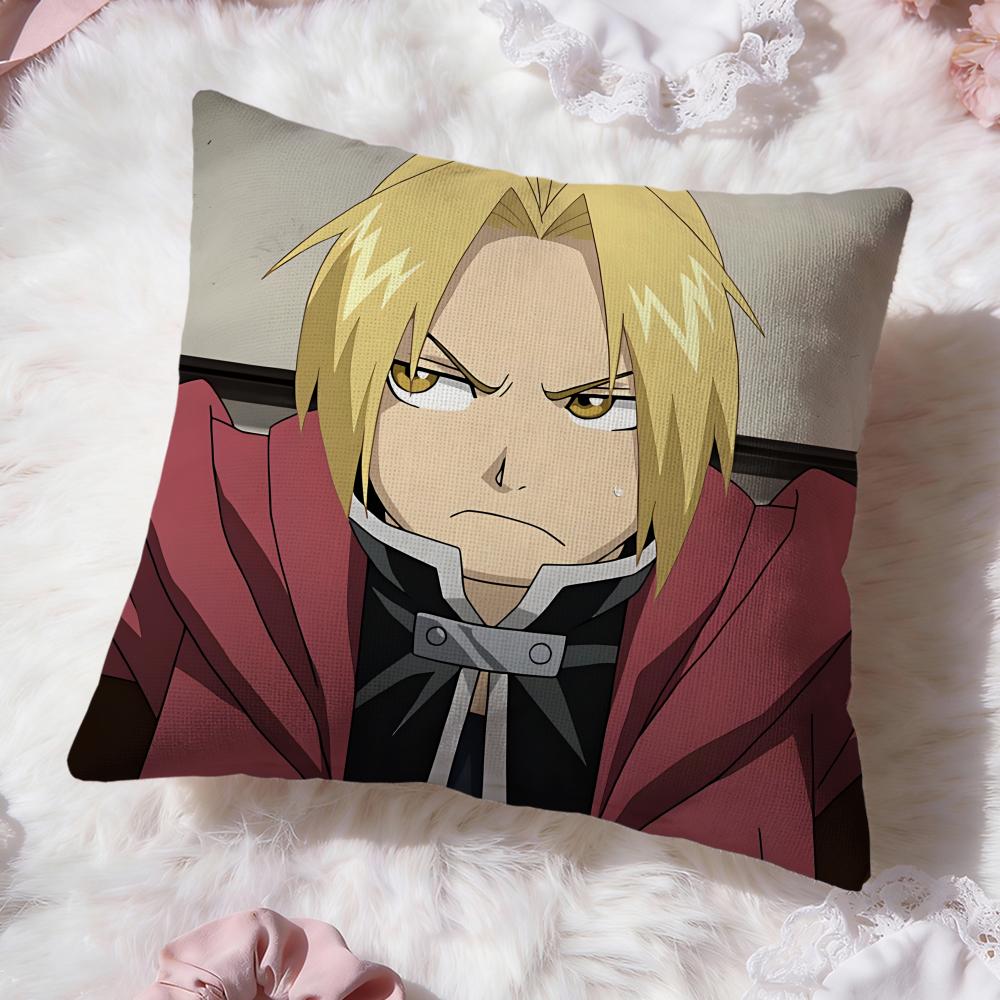 Funda de cojín FULLMETAL ALCHEMIST Premium Comfort reversible - Diseño dos en uno para cualquier habitación e interior del coche