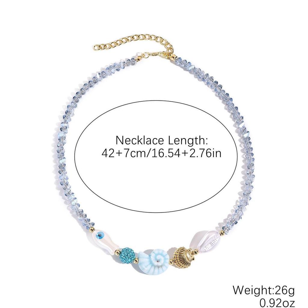 Seaside Elegance: Starfish & Shell Bead Bracelet with Oceanic Flair
