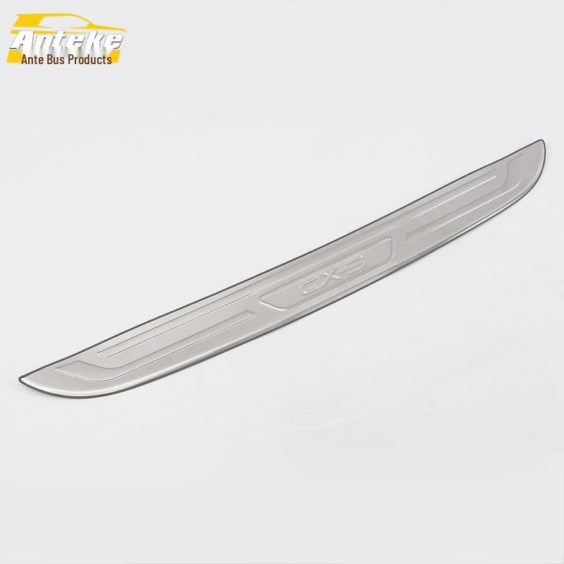 CX-3 Rear Guard Plate & Trunk Tailgate Bumper Pedal Decorative Stickers for 17 Models