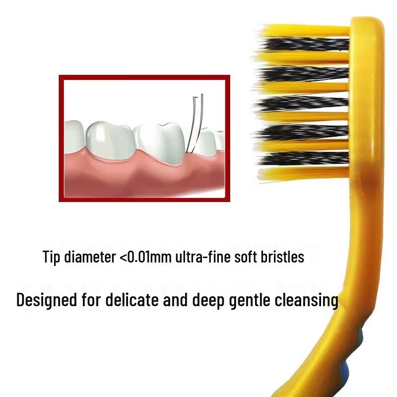 Colgate Slim Soft Charcoal Gold Toothbrush