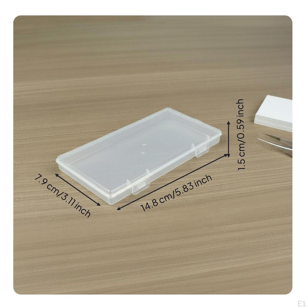 Klare Box mit Deckel Designmuster Mehrzweck-Mini-Rechteckbehälter für Bastler,