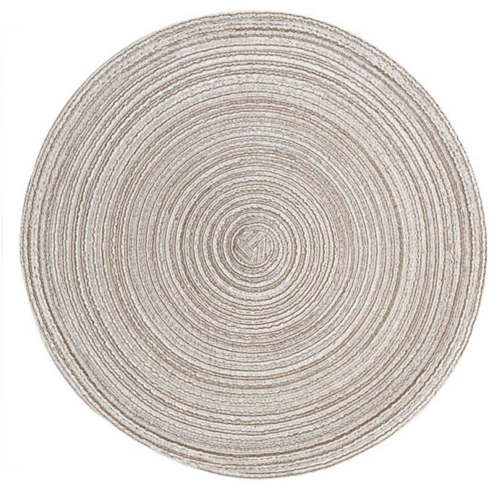 1PC 18cm Round Woven Non-slip Placemat Coaster Insulation Pad Mug Cup Table Mat Home Decor Kitchen Accessory