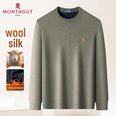 MONTAGUT Herren Thermo-Strickpullover aus Wolle und Seide