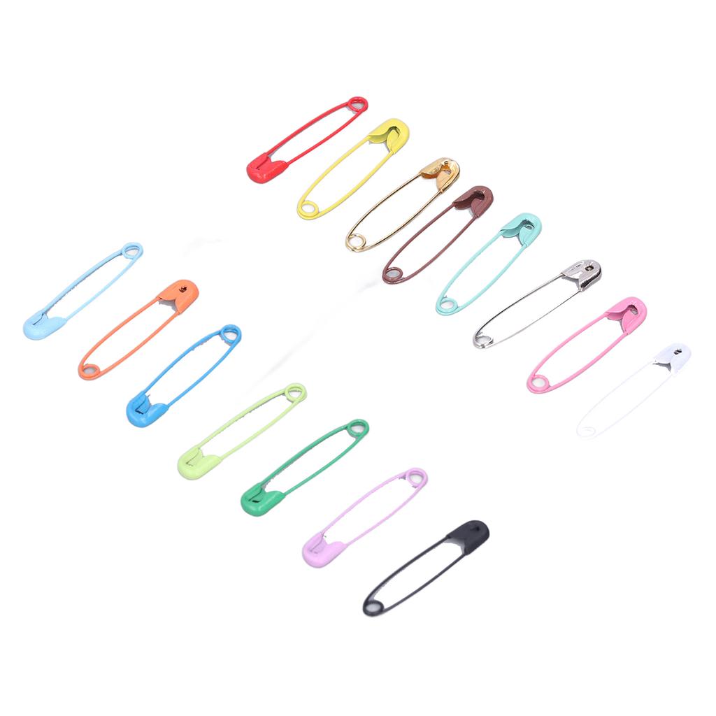Safety Pins DIY Making Reliable Locking Design Glossy Bright Small Compact Sewing Accessories for