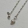 Melliv Ugly Heart Pendant Mix Eggball Chain Bracelet_mvb04
