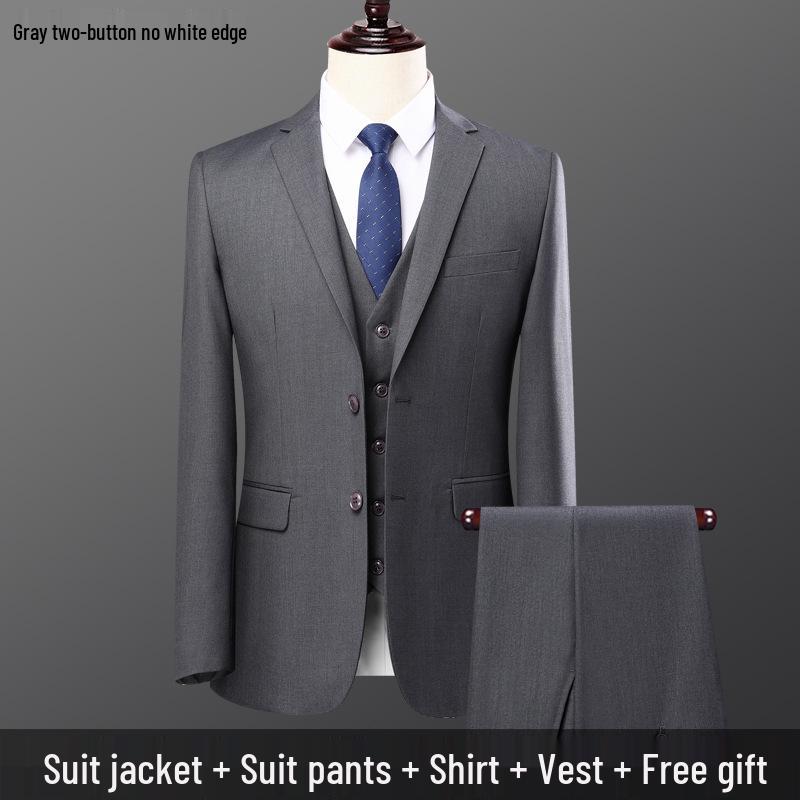 Men's Slim Fit Casual Suit Set: Wedding, Engagement, Ceremony & Business Formal Wear