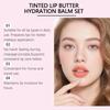 EELHOE Hydrating Tinted Lip Balm Set for Plump, Soft Lips