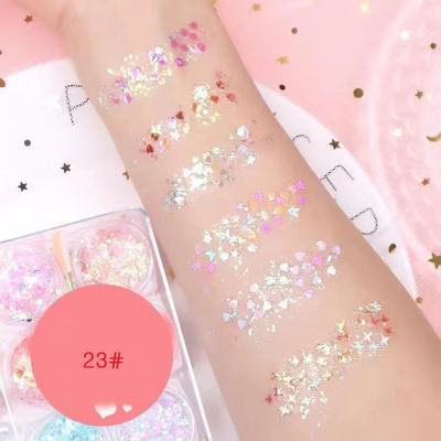 BLOWFISH FUGU Patch Occhi in Gel D-036 Adesivo Glitterato, 23#, 1 pz.