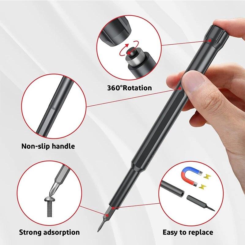 45 In 1 Mini Screwdriver Set Multi-Function Precision Repair Tool S2 Magnetic Torx Phillips Screw Driver Bits for Xiaomi IPhone