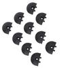 10PCS Angled L Track Rail End Caps Eliminates Incisive Edges for Truck Bed Trailer Cargo Control Pickup RV ATV