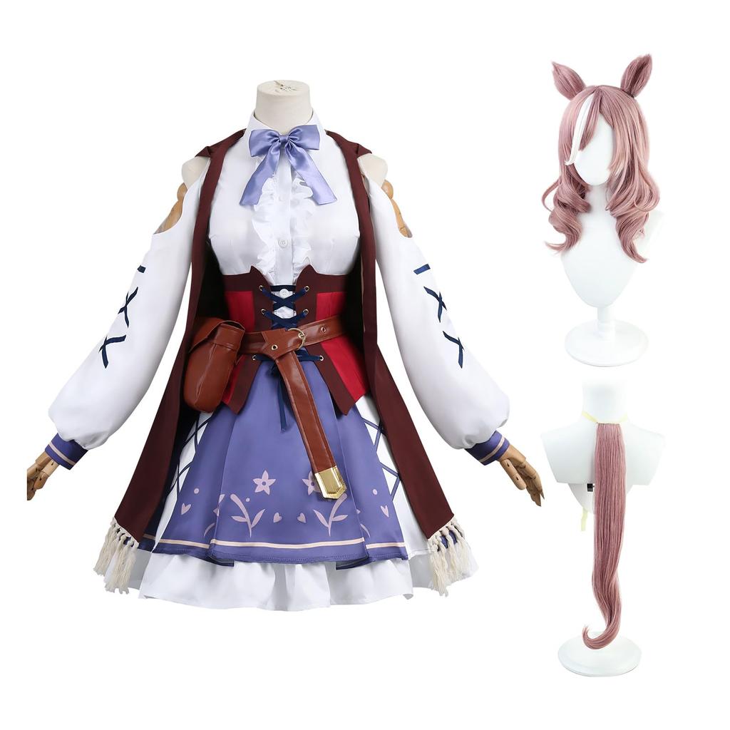 Uma Musume Cosplay Machikane Tanhoiza Cosplay Pampaka Tiltotto Cosplay Uma Musume Cosplay Costume Costume Event Halloween Costume School Festival
