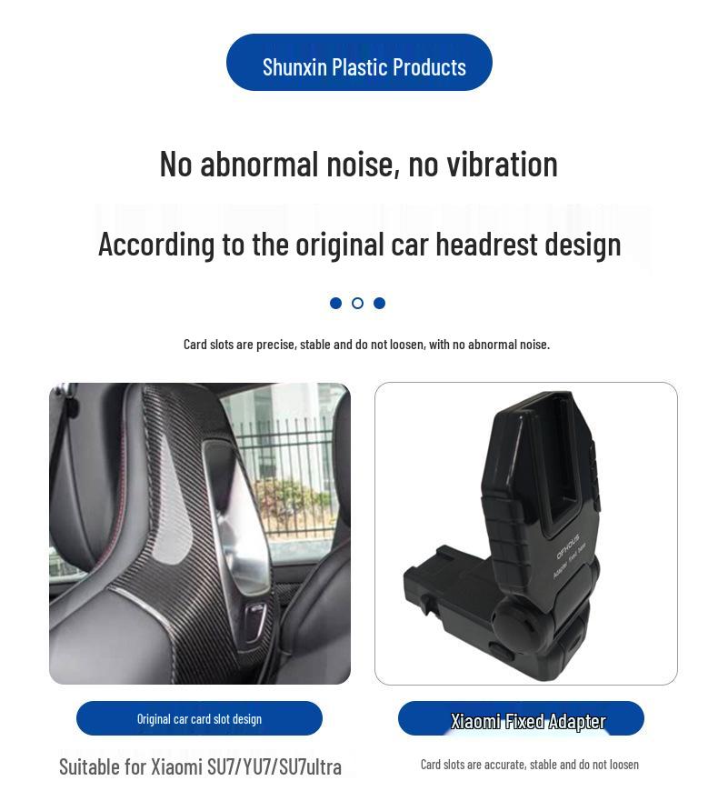 Xiaomi Car SU7/YU7/SU7Ultra Rear Headrest Multi-Functional Hanger/Phone Tablet Holder