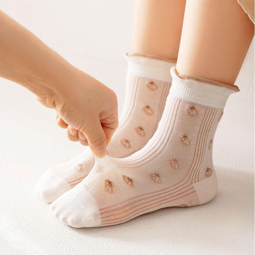 5 Paia Calzini Ragazze Con Volant - Cotone, Pizzo, Taglie Da 1 A 14 Anni, Per Scuola E Festa - Foto 6