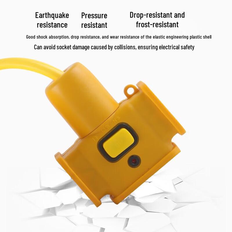 HOPECENT 10M Outdoor Multifunction Electric Vehicle Charging Extension Power Strip