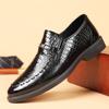 Large size soft sole soft surface casual crocodile leather shoes
