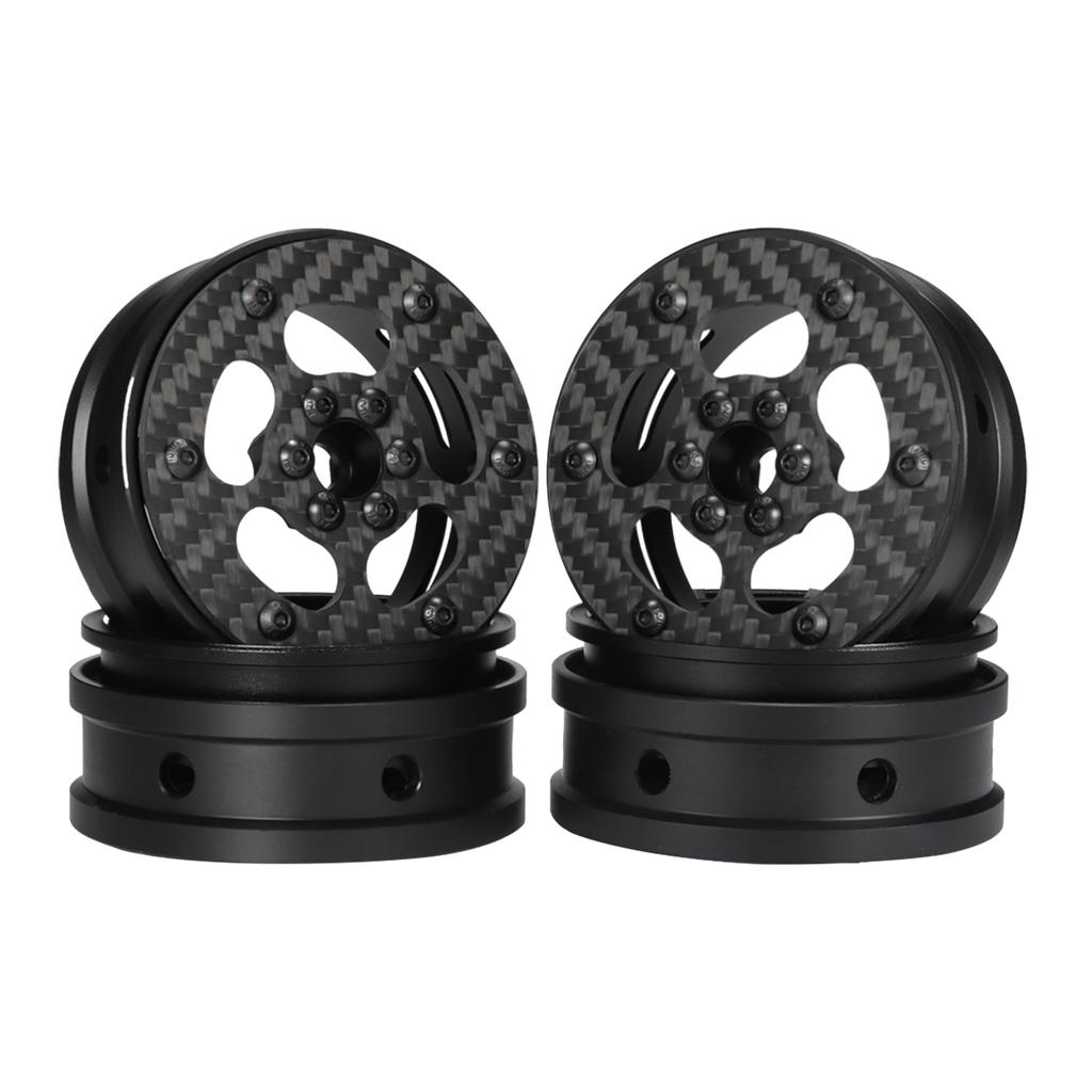 2.2 Inch Carbon Fiber RC Wheel Rims for 1/8 1/10 Rock Crawler LCG Cheater Rigs GSPEED V3 TGH Capra SCX10 Pro Element Enduro TRX4
