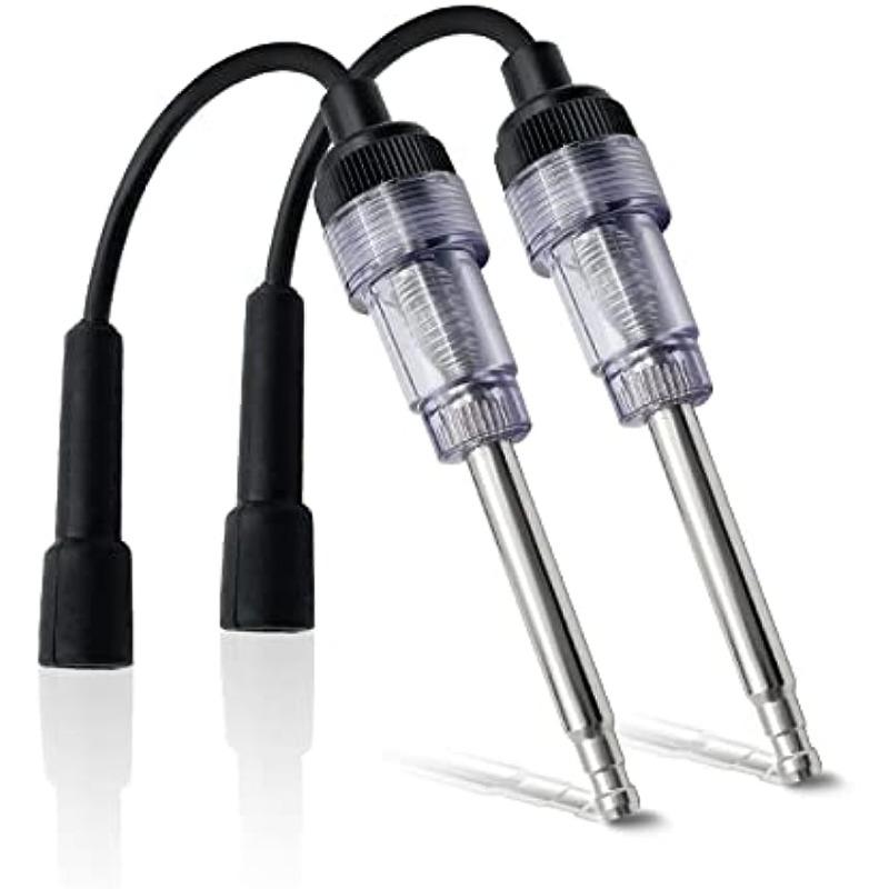 Spark Plug Tester, Engine Ignition Coil Tester Straight Boot Ignition Test Spark Plug Light Checker Automotive Spark Tester for Automotive Car