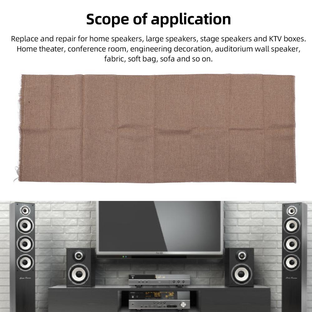 150x50cm Double Layer Speaker Grill Cloth Retro Style Speaker Covers Stage Speakers