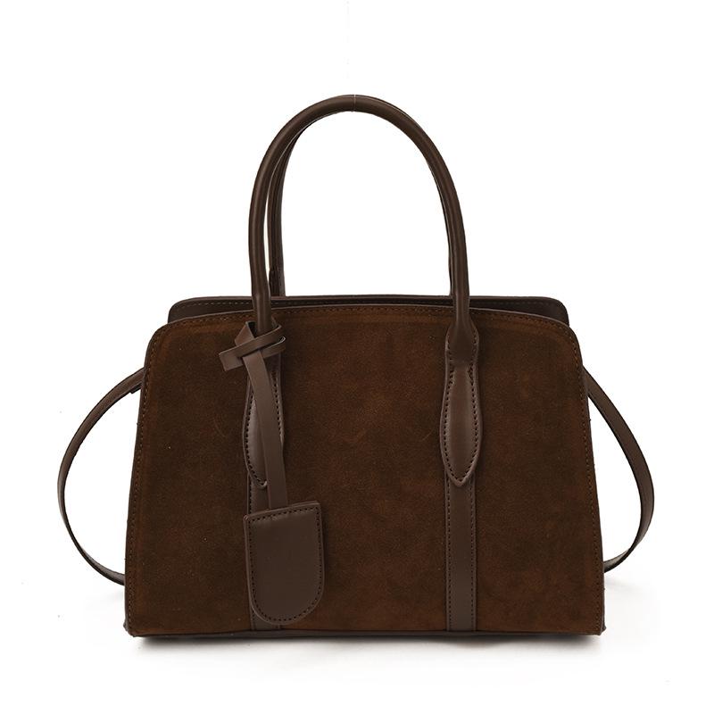 2025 Autumn Retro High-End Women's Single Shoulder Crossbody Bag, Lazy Style Boston Handbag