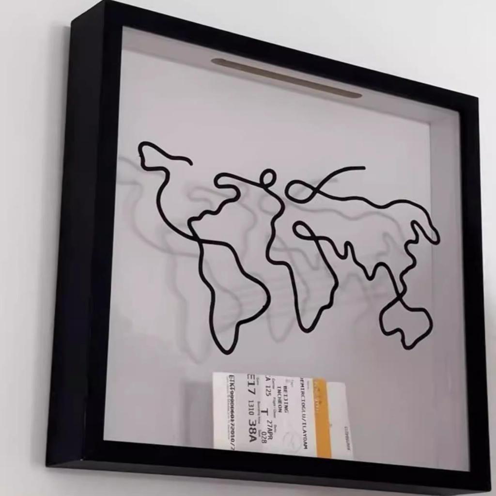 Time Fragments: Wall-Mounted Ticket & Travel Memory Frame