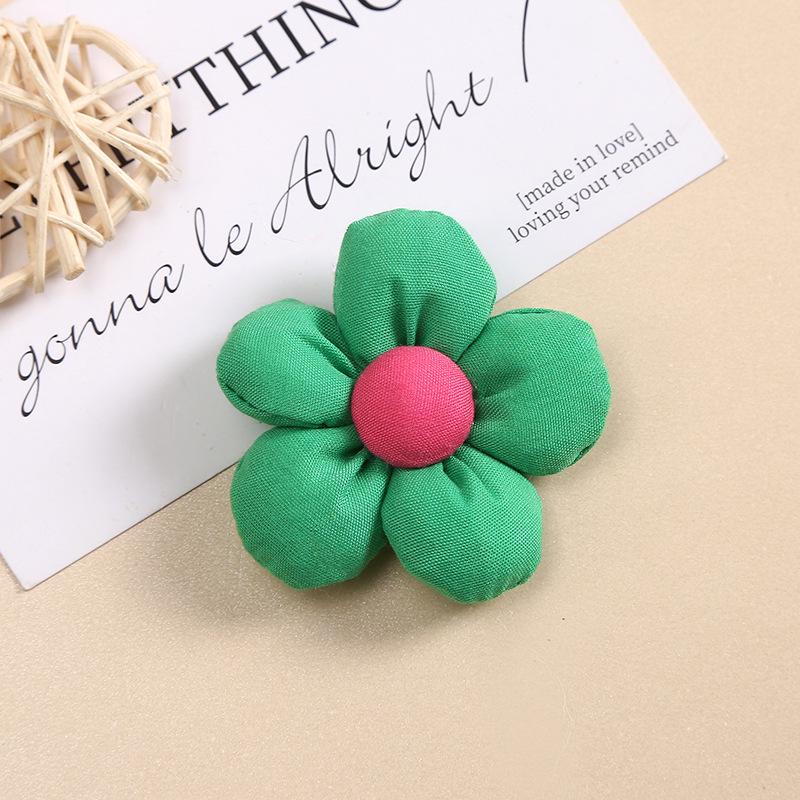 

Красочная тканевая брошь с пятью лепестками - Маленький 3D цветок с хлопковым наполнителем для DIY одежды и аксессуаров Without Accessories